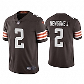 Nike Browns 2 Greg Newsome II Brown 2021 Draft Vapor Limited Jersey Dzhi,baseball caps,new era cap wholesale,wholesale hats